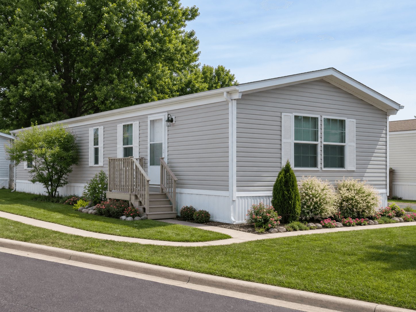 Second manufactured home exterior at Greenfield Estates
